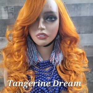 24 inch ginger orange colored wig